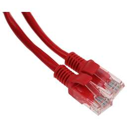 PREMIER Патч-корд PP12-1M/R 1000Гбит/с UTP 4 пары cat.5E CCA molded 1м красный RJ-45 (m)-RJ-45 (m)