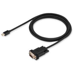 BURO Кабель аудио-видео 1.1v miniDisplayport (m)/VGA (m) 2м. позолоч.конт. черный (BHP MDPP-VGA-2)