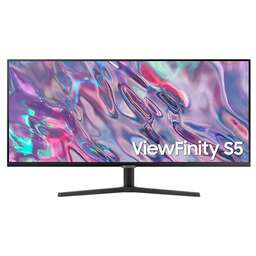 SAMSUNG 34" Монитор ViewFinity S5 S34C500GAIXCI, 3440x1440, VA, 100Гц, 2хHDMI, 1хDP, черный [ls34c500gaixci]