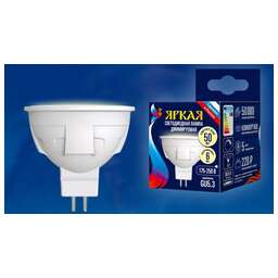 UNIEL (UL-00003991) LED-JCDR 6W/WW/GU5.3/FR/DIM PLP01WH