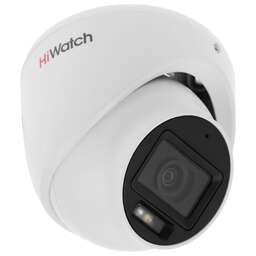 HIWATCH Камера видеонаблюдения аналоговая DS-T203A(B) (2.8mm) 2.8-2.8мм HD-CVI HD-TVI цв. корп.:белый