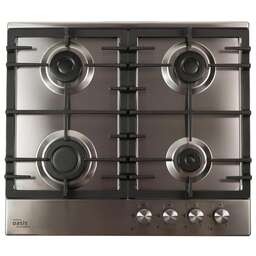 OASIS Газовая варочная панель P-MNP, 4 конфорки, нержавеющая сталь, серебристый