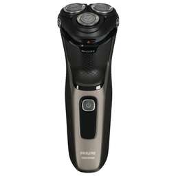 PHILIPS Бритва роторная S3242/12 реж.эл.:3 питан.:аккум. черный/серебристый