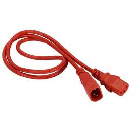 LANMASTER Шнур питания LAN-PP13/14-5.0-RD C13-С14 проводник.:3x0.75мм2 5м 220В 10А красный