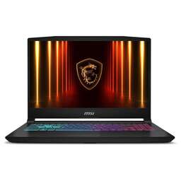 MSI Ноутбук Katana 15 HX B14WFK-618XRU Core i5 14450HX 16Gb SSD1Tb NVIDIA GeForce RTX 5060 8Gb 15.6" IPS FHD (1920x1080) FreeDOS black WiFi BT Cam (9S7-1587C1-618)