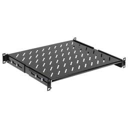 ITK Полка стационарная FS05-600PI-R 1U нагр.:100кг. 19" 600мм черный