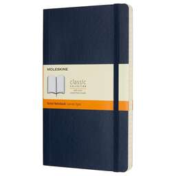 MOLESKINE Блокнот CLASSIC SOFT QP616B20 Large 130х210мм 192стр. линейка мягкая обложка синий сапфир