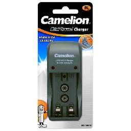 CAMELION (8181) BC-1001A TITANIUM (BC-1001A, ЗУ для 2хAA, AAA или 1X9V, 200мА, складная вилка, таймер )