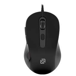 OKLICK Мышь Оклик 211M черный оптическая 2400dpi USB для ноутбука 6but