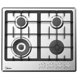 MIDEA Газовая варочная панель MG643TX, 4 конфорки, нержавеющая сталь, серебристый