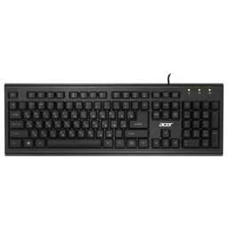 ACER Клавиатура OKW120 черный USB Multimedia (ZL.KBDEE.006) кабель 1.8м