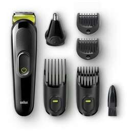 BRAUN Триммер 3 MGK3921TS черный/зеленый