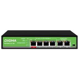 DIGMA Коммутатор DSP204G-2G-T80, неуправляемый