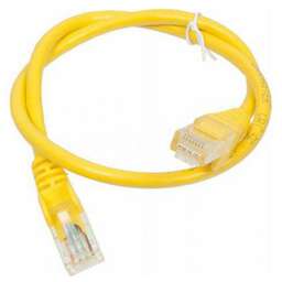 LANMASTER Патч-корд TWT-45-45-0.5-YL UTP RJ-45 вил.-вилка кат.5E 0.5м желтый ПВХ (уп.:1шт)