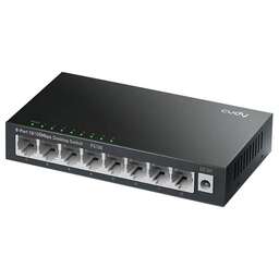 CUDY Коммутатор 8-Port 10/100 Mbps Metal Switch 8-Port 10/100 Mbps Desktop Switch, 8 10/100M RJ45 Ports, Loop Detection, Metal Case, Power Saving, Plug & Play, Wall-Mount