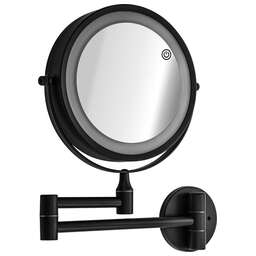 САНАКС 75279 Зеркало косметическое, настенное, с LED подсветкой, сенсорное включение, зарядка Type - C, шнур в комплекте, корпус из нержавеющей стали,