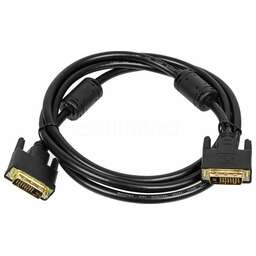 NONAME Кабель DVI DVI-D (m) - DVI-D (m), GOLD , ферритовый фильтр , 1.8м, черный