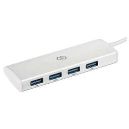 DIGMA Разветвитель USB-C HUB-4U3.0-UC-S 4порт. серебристый