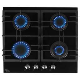 OASIS Газовая варочная панель P-GEB, 4 конфорки, закаленное стекло, черный