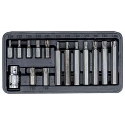 AVS TOOLS KB15TH TORX с отверстием (T20-T55) 15 предметов