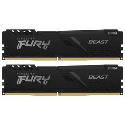 KINGSTON Оперативная память Fury Beast Black KF432C16BBK2/32 DDR4 - 2x 16ГБ 3200МГц, DIMM, Ret