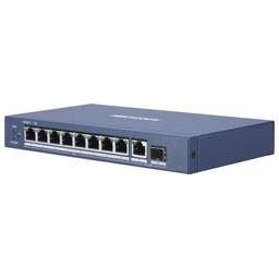 HIKVISION Коммутатор DS-3E0510P-E/M 9x1Гбит/с 1SFP 8PoE 58W неуправляемый