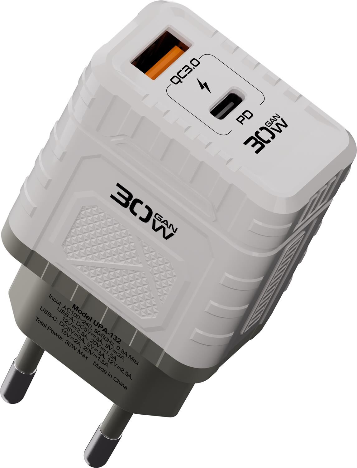 Зарядное устройство DEFENDER (83230) UPA-132 30W, USB A+C, белый