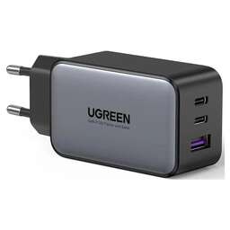 UGREEN Сетевое зарядное устройство 10335, USB-A, USB-C, 65Вт, 4.5A, черный