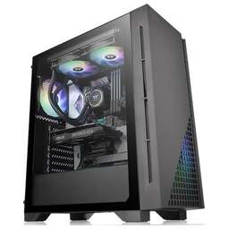 THERMALTAKE Корпус ATX H330 TG, Midi-Tower, без БП, черный [ca-1r8-00m1wn-00]