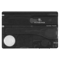 VICTORINOX Швейцарская карта SwissCard Lite, черный полупрозрачный, коробка подарочная [0.7333.t3]
