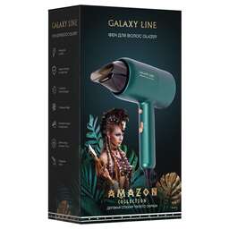 GALAXY Фен для волос LINE GL 4359, изумрудный, 2100 Вт, 2 скорости потока воздуха, функция «холодный воздух», насадка-концентратор, защита мотора от перегрева