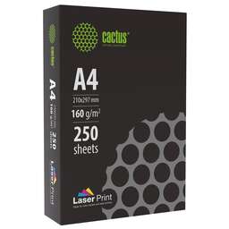 CACTUS Бумага CS-LPA4160250 A4 марка A/160г/м2/250л./белый CIE170% для лазерной печати