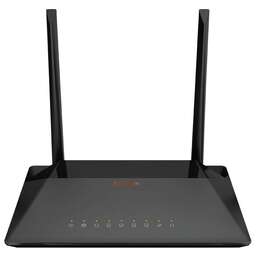 D-LINK Роутер беспроводной DSL-224 N300 10/100BASE-TX черный