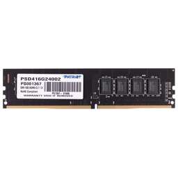 PATRIOT Оперативная память Signature PSD416G24002 DDR4 - 1x 16ГБ 2400МГц, DIMM, Ret