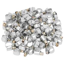 СИБРТЕХ Хомуты металлические, Стандартное болтовое крепление 8-12 мм, 100 штук в упаковке, ширина 9 мм 47555