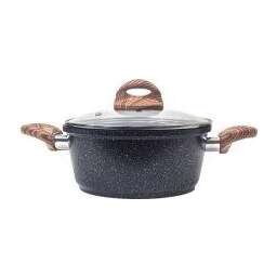 Panairo ECO induction с крышкой и ненагревающимися ручками, 3.3 л, индукция (ECO-KAS-3-BAC.wd-K.wd-I)