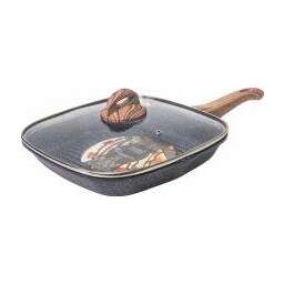 Panairo ECO induction с крышкой и съемной ручкой, 27х27 см, индукция (ECO-GRIL-27-Sruswd-K.wd-I)