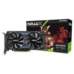NINJA (SINOTEX) Видеокарта GTX1660Ti 6GB 192bit GDDR6 DVI DP HDMI 2FAN RTL