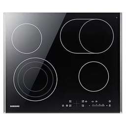 SAMSUNG Электрическая варочная поверхность NZ64T3536DK/WT, конфорок: 4 шт., стеклокерамика, независимая, черный