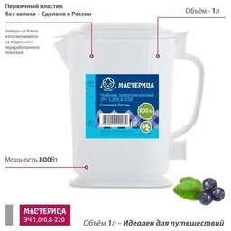 МАСТЕРИЦА ЭЧ-1,0/0,8-220Б белый