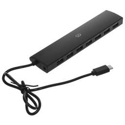 DIGMA Разветвитель USB-C HUB-7U2.0-UC-B 7порт. черный