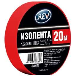 REV 28682 0 ПВХ 0,13*15мм Красная 20м