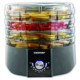 ZELMER Сушилка для овощей и фруктов ZFD1004, серый, 4 поддона