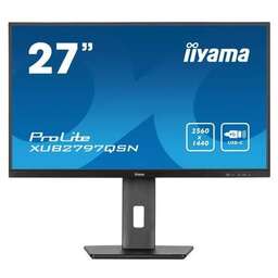 IIYAMA 27" Монитор ProLite XUB2797QSN-W1, 2560x1440, IPS, 100Гц, 1хHDMI, 1хDP, белый