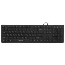 OKLICK Клавиатура Оклик 520M2U черный/черный USB slim Multimedia (1061587) кабель 1.6м