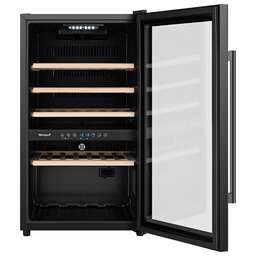 WEISSGAUFF Винный шкаф WWC-49 DB DualZone 1-нокамерн. черный