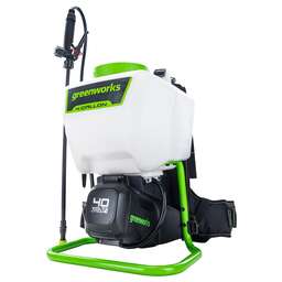 GREENWORKS Опрыскиватель G40BPS аккум. ранц. 15л белый/зеленый (5300007UA)