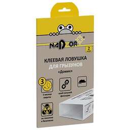 NADZOR Клеевая ловушка для грызунов «Домик», 2 шт/уп., NASDFR1