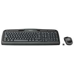 LOGITECH Комплект (клавиатура+мышь) MK330, USB, беспроводной, заводское нанесение кириллицы, черный [920-003995]