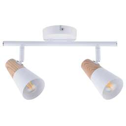 HIPER Светильник Susanna H079-2, 2 х 40 Вт, белый/дерево